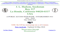 Desktop Screenshot of jlhudsonseeds.net